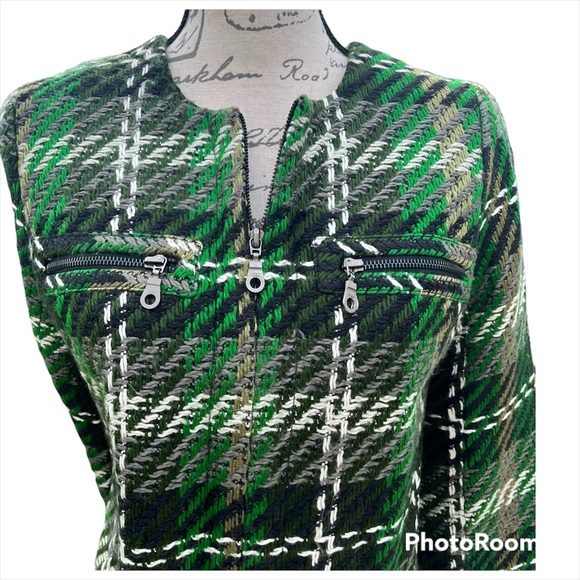 Chadwick Plaid Zip Front Jacket Vintage - Picture 2 of 10